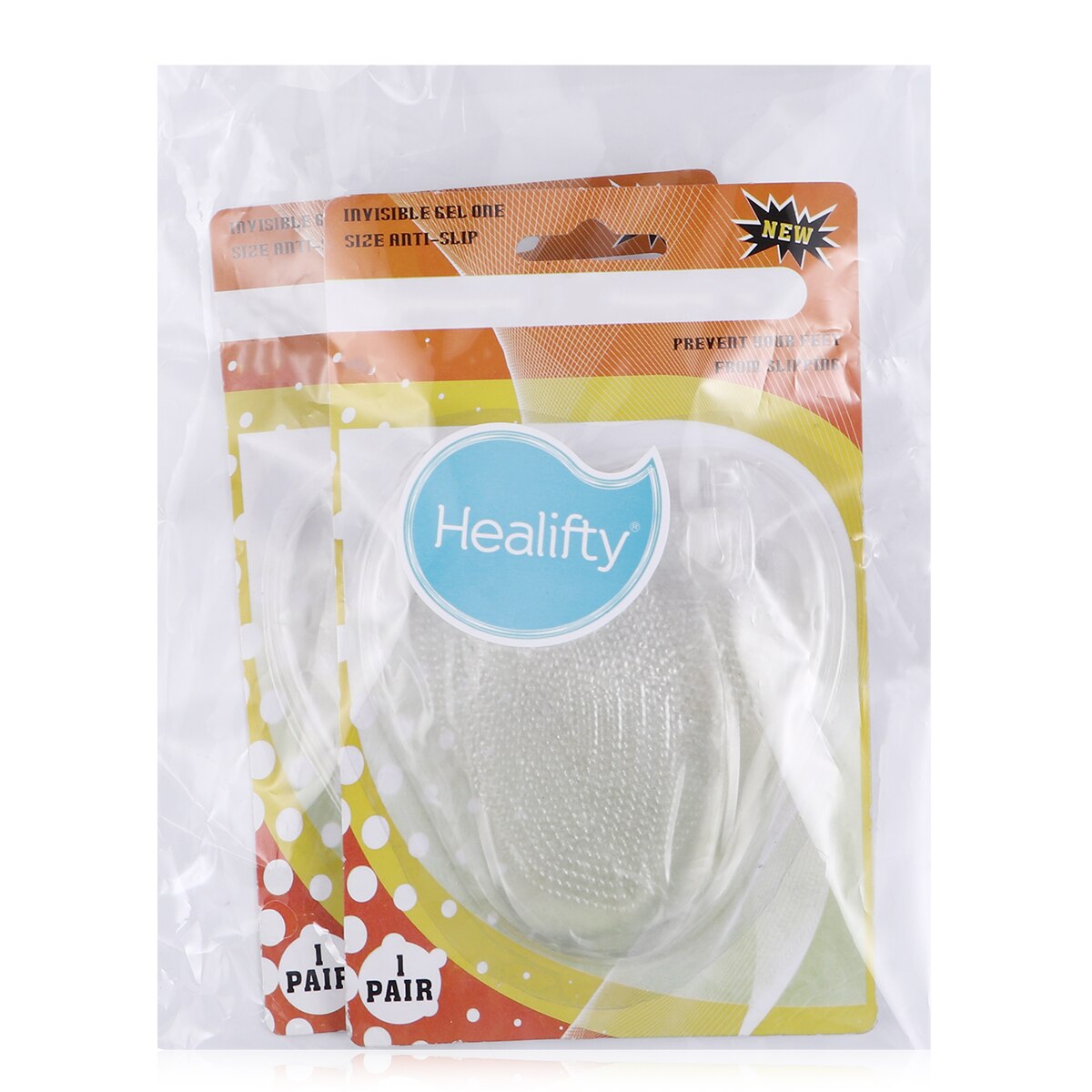 Healifty 2 paar siliconen zachte comfortabele antislip schoen inlegzolen gel pads teenslipper pads voor schoenen voetverzorging teenbescherming