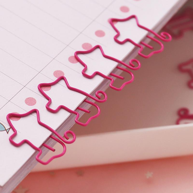10 pièces/paquet cochon signet dessin animé Kawaii rouleau queue cochon Mini mignon trombone fille bricolage main compte petite broche fournitures de bureau