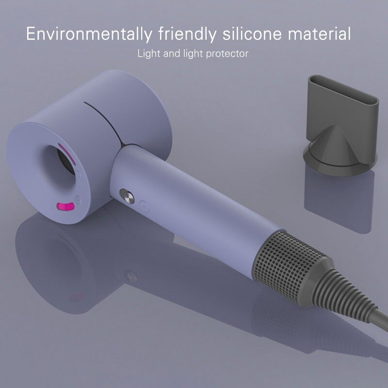 Blødt silikone beskyttelsescover til dyson supersonic hårtørrer ,360 fuld beskyttelse opladningsetui til dyson blæser cover hud