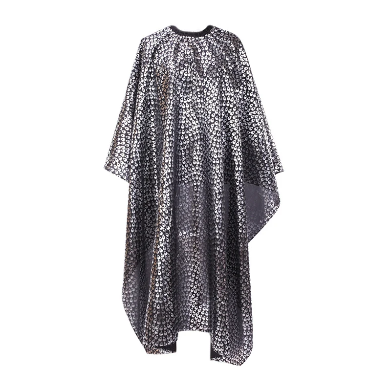 Corte de pelo peluquería peluquero tela de plumas adultos salón de casa impermeable pluma tela de peluquería delantal corte de pelo bata capa: Gris claro