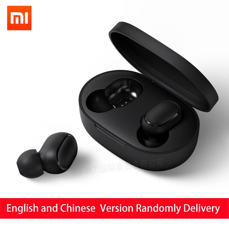 Xiaomi Redmi Airdots Earphone Bluetooth 5.0 Wireless Ear Hook Earbuds Noise Reduction Headset With Microphone AI Control: RedmiAirdots