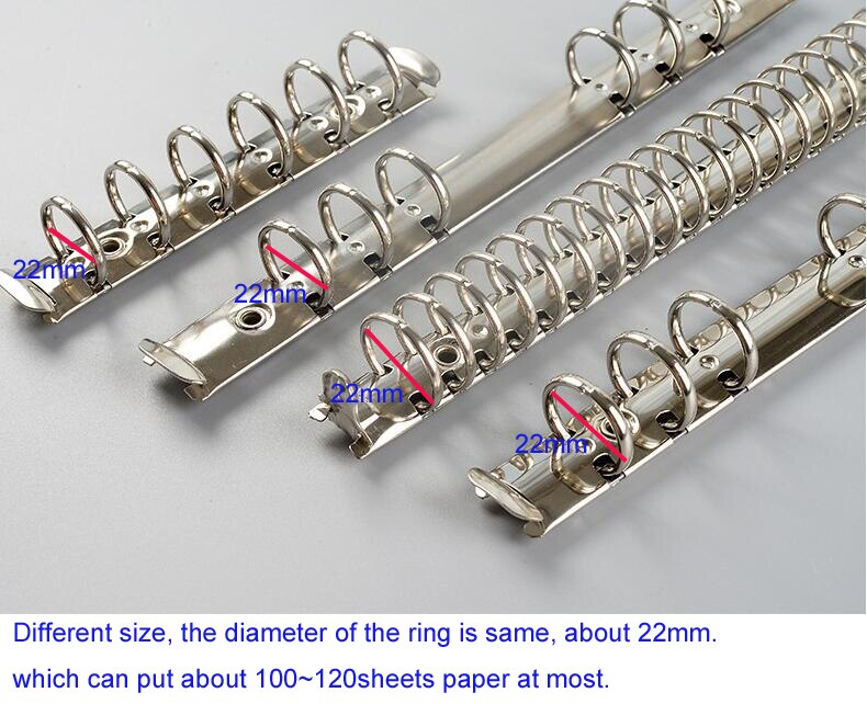 Losse Blad Zweefvliegtuig Papier Verzamelband Metalen Clip, Notebook Dagboek Diy Accessoire Lock Set A7 A6 A5 B5 A4