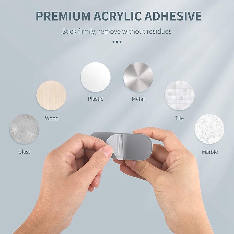 Cable Fixing Clip Self-Adhesive Organizer Data Cable Storage Cable Organizer Box Fixed Cable Clamp 4 Pieces