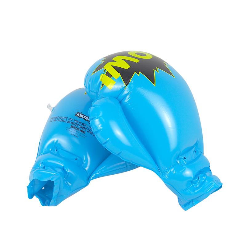 Gants De boxe gonflables en Pvc pour enfants, 1 paire, Guantes De Boxeo Free Fight Sanda Training, équipement d'entraînement pour enfants: blue