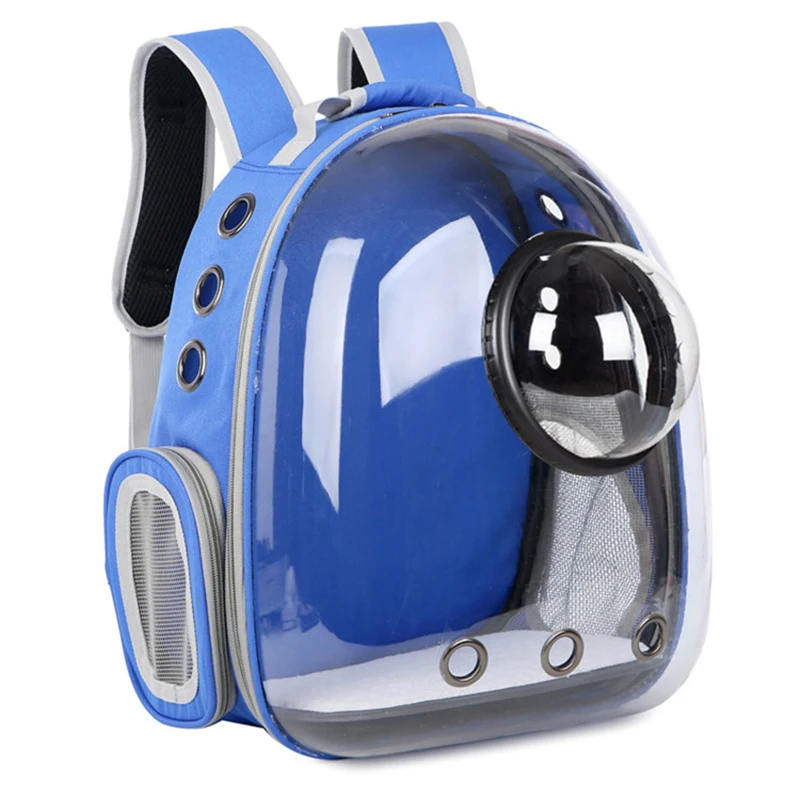 Bolsas de transporte transparentes para gatos, mochila espacial transpirable para mascotas, mochila portátil para cachorros y perros, bolsa de cápsula espacial para transporte de mascotas: Rosa