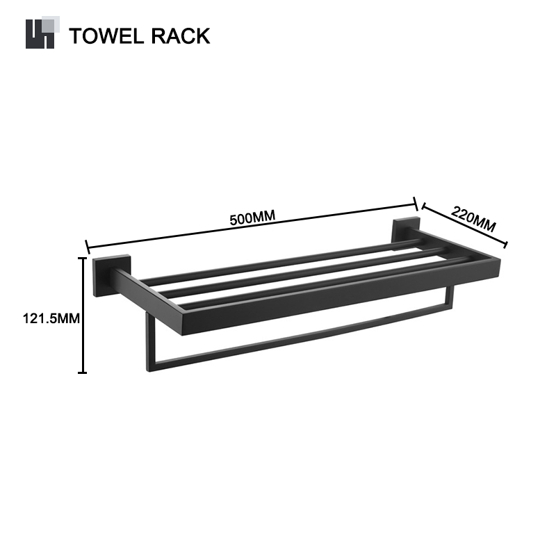Zwarte Badkameraccessoires Rvs Set Wandrek Handdoekrek Handdoekhouder Kleding Haak Toiletborstel Hanger: Light Grey