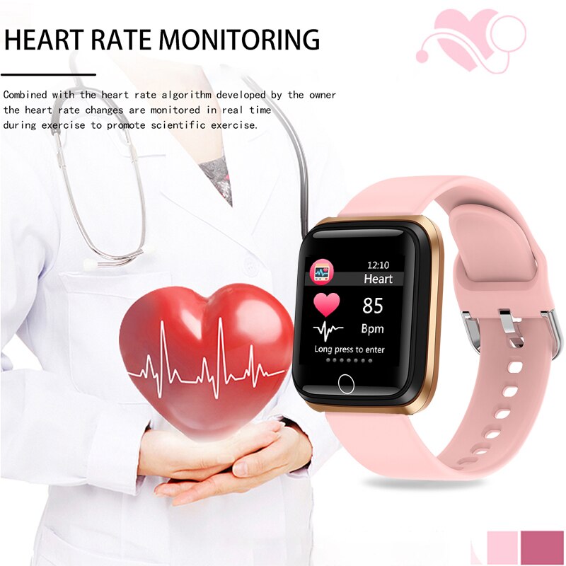 LIGE Smartwatch Women - Fitness Tracker, Heart Rate Monitor, 1.3" TFT Round Display, Life Waterproof