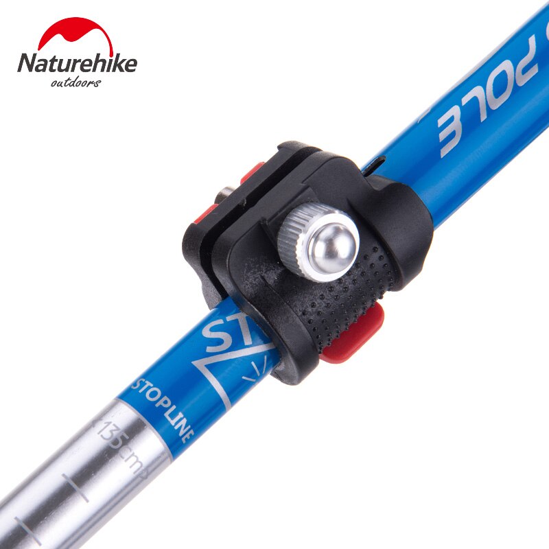 Naturehike hopfällbara alpenstockar i aluminium 5- sektioner vandringsstav eva handtag promenadkäppar justerbara vandringskäppar
