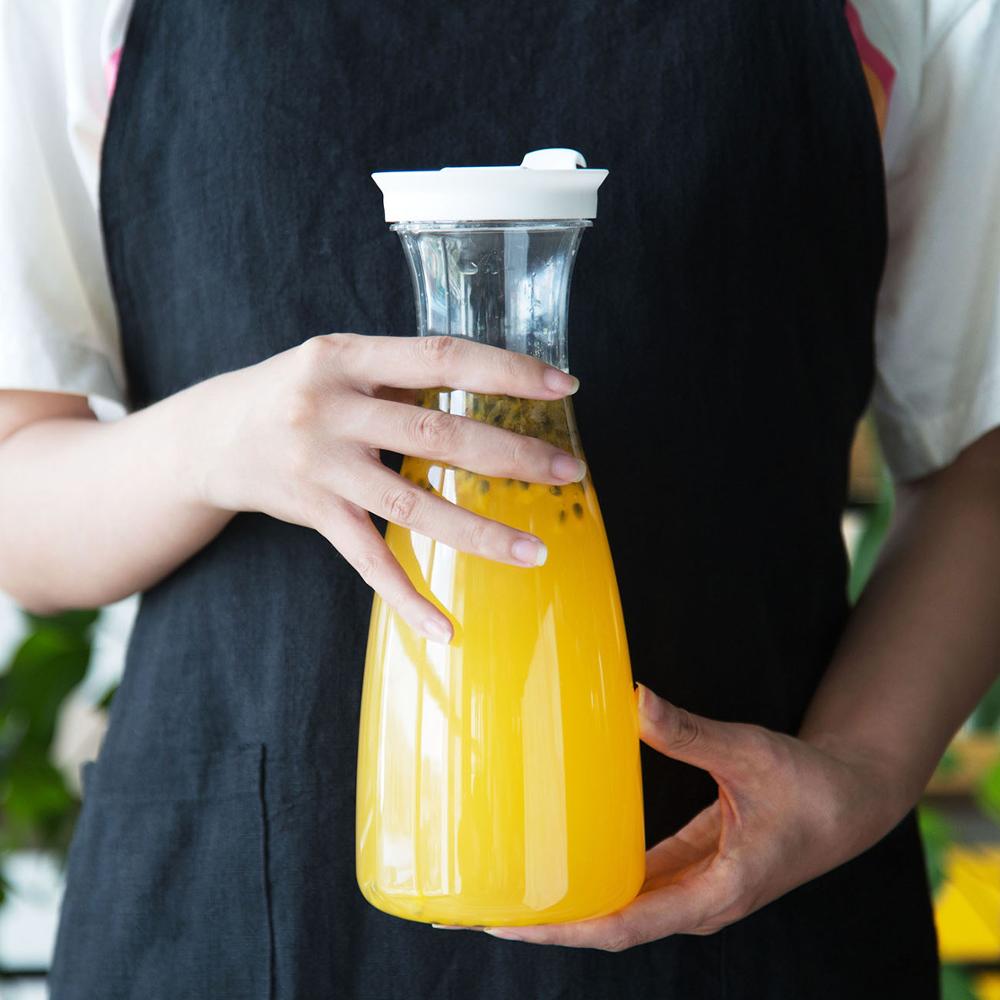 Pc plastic juice vandflaske kande drikkevare flasker med stor kapacitet gryde varmebestandig flaske husholdning