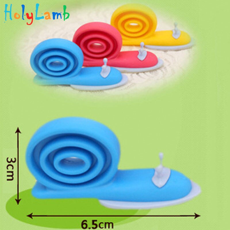 3Pcs/Lot Plastic Baby Safety Snail Shape Cabinet Door Stopper Lock Bloque 360 Degree Rotation Windproof Door Card Child Lock