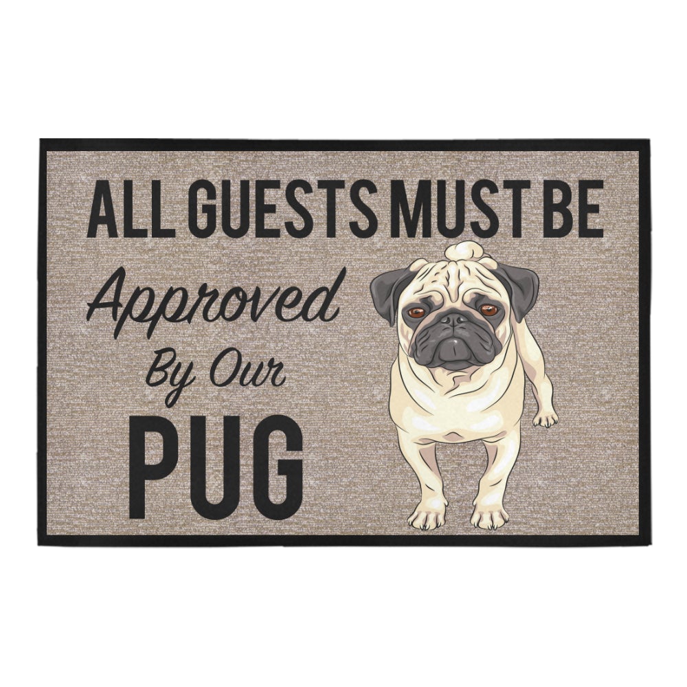 CLOOCL All Guests Must Be Approved By Our French Bulldog Doormat 3D Print Pet Dog Doormat Non Slip Floor Mat Decor: Doormat 5