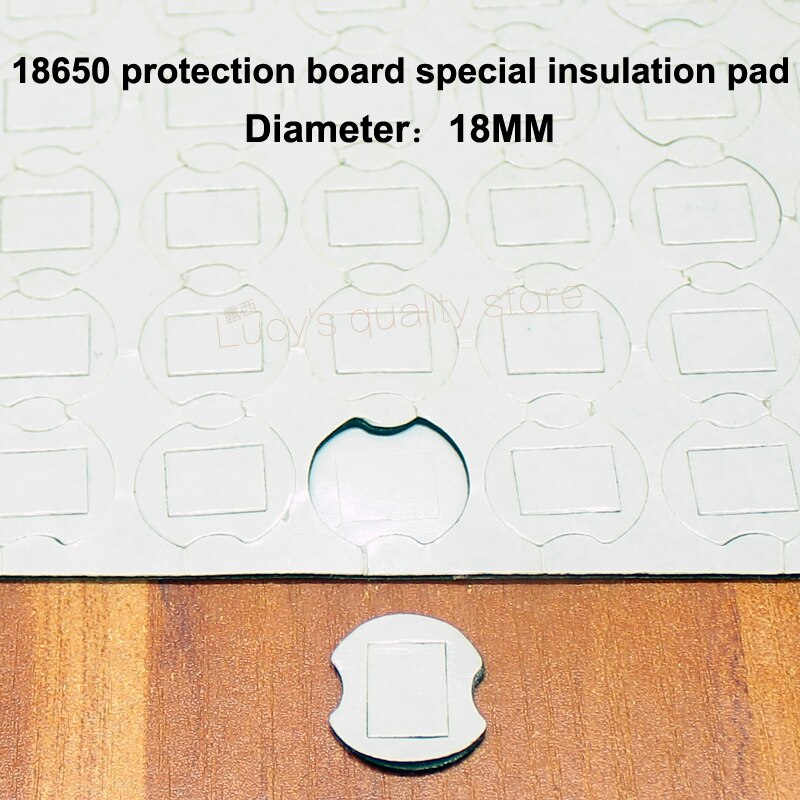 100 stks/partij 18650 Lithium Batterij Hoge Temperatuur Isolatie Pakking Board dubbelzijdige Rubber Mat