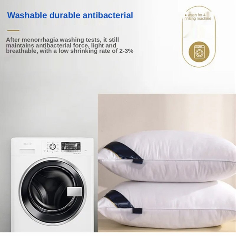 Kussen Kern Wasbaar Hoge Hypoallergeen Feather Gezonde Slaap Stand Voor Slaapkamer Thuis Textiel Comfortabele Rebound