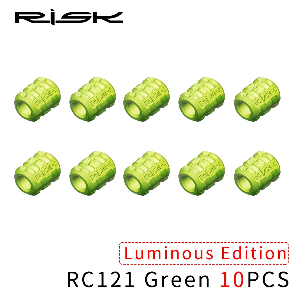 RISIKO Fahrrad Hülse Gummi Kabel Schutz für Rohr Linie Rohr Bremse Schicht Ultraleicht MTB Rahmen Schutzhülle Silikon Kabel führen: 10Stck-RC121-Grün