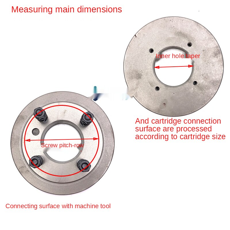 Lathe Flange 250/C6 Connecting Plate/transition Plate Can Be Equipped with Three-jaw/four-jaw Single-action Chuck 200 250
