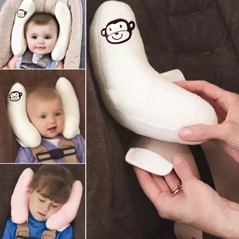 Imbaby bilbarnstol halsskydd barnsäkra färgkuddar vagn skyddar baby cervikal massiva mjuka kuddar rumsdekor