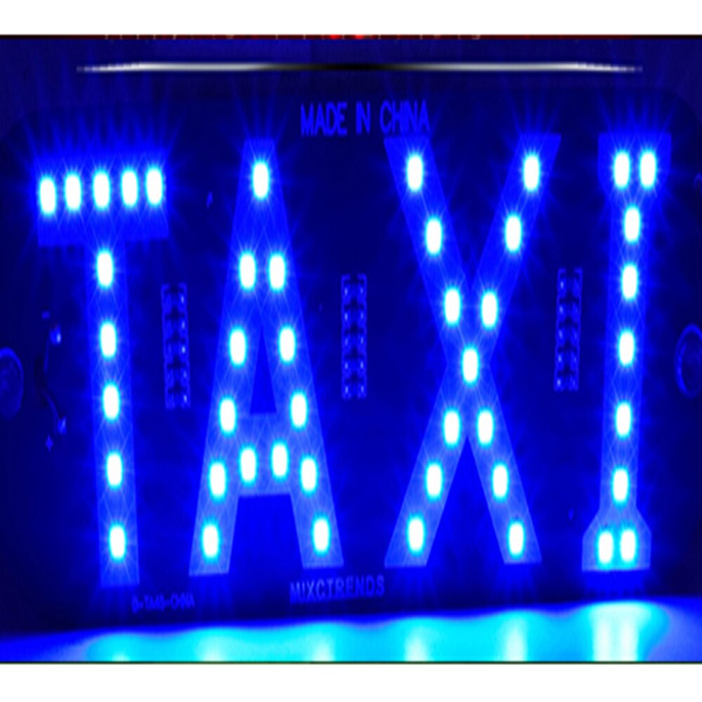 1 stk led taxa display signal indikator lys blå 12v led bil forrude førerhus indikator pære skilt bus tilbehør led bil signal