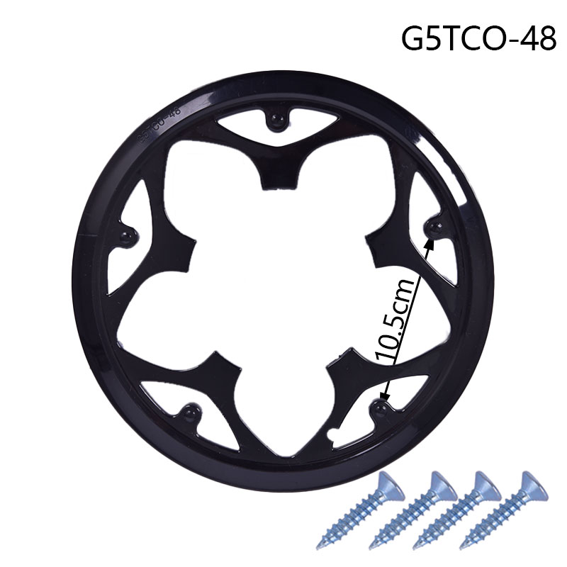 MTB Road Bike Sprocket Protection Chain Wheel Protector Crank Ring Mud Protective Cover Bicycle Accessories 42 44 48: black