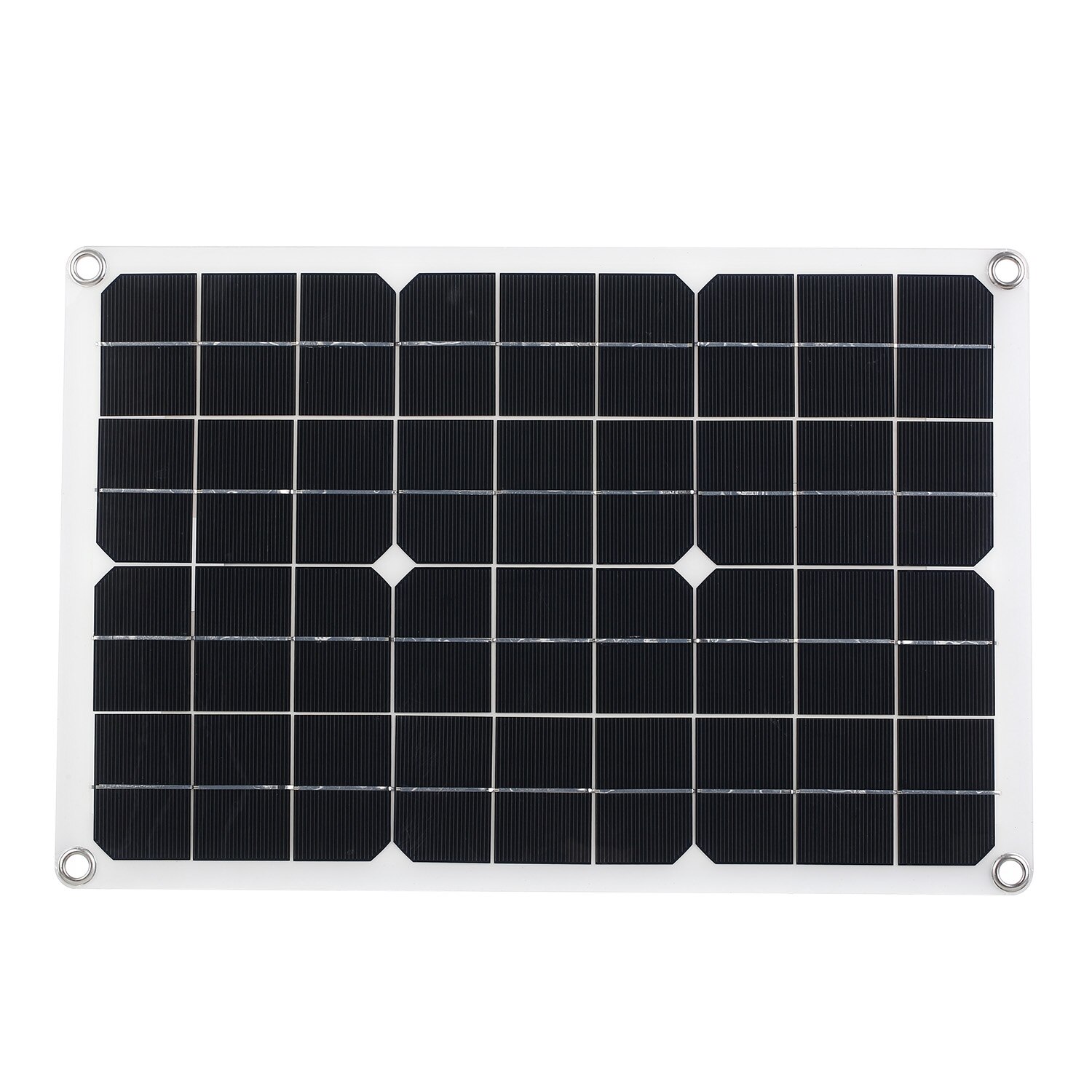Solcellepanel 100w med 2 usb-interface monokrystallinsk solcelle diy modulbil batteriopladersæt vandtæt