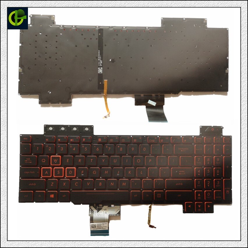 Originele Engels Verlicht Toetsenbord Voor Asus Rog FX504 FX504G FX504GE FX504GD Fx504gm Ons Laptop