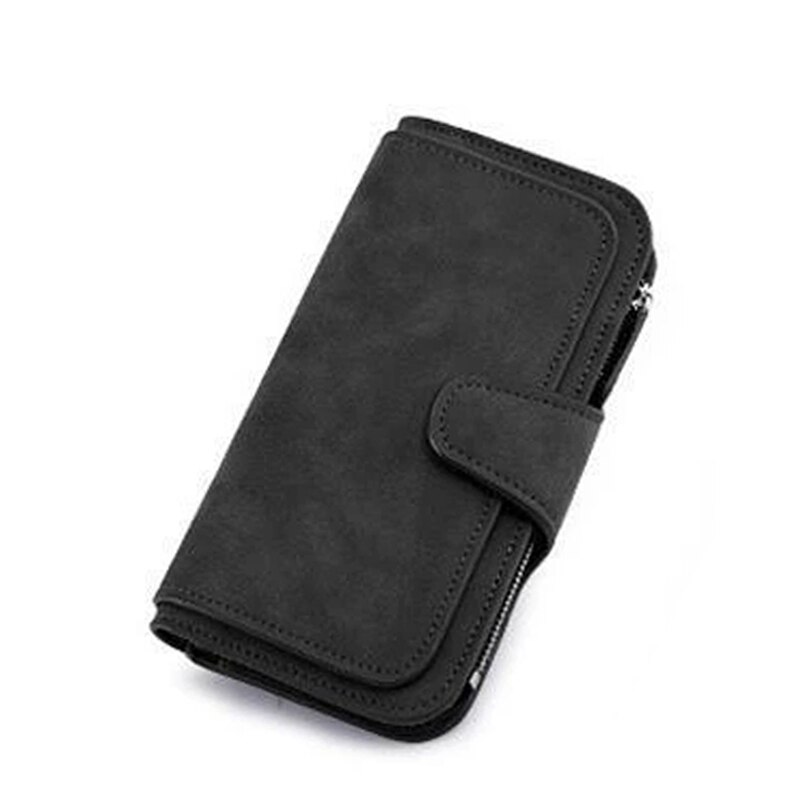 Portfel damski torebka o dużej pojemności długi tri-zginać multi-kieszeń damski wielofunkcyjny portfel robić przechowywania KQS8