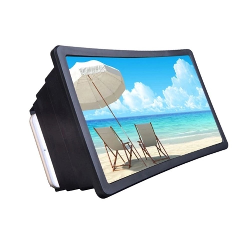 1pc ekran telefonu komórkowego lupa 3D HD film wzmacniacz wideo z składany uchwyt stojak wysokiej jakości wzmacniacz wideo