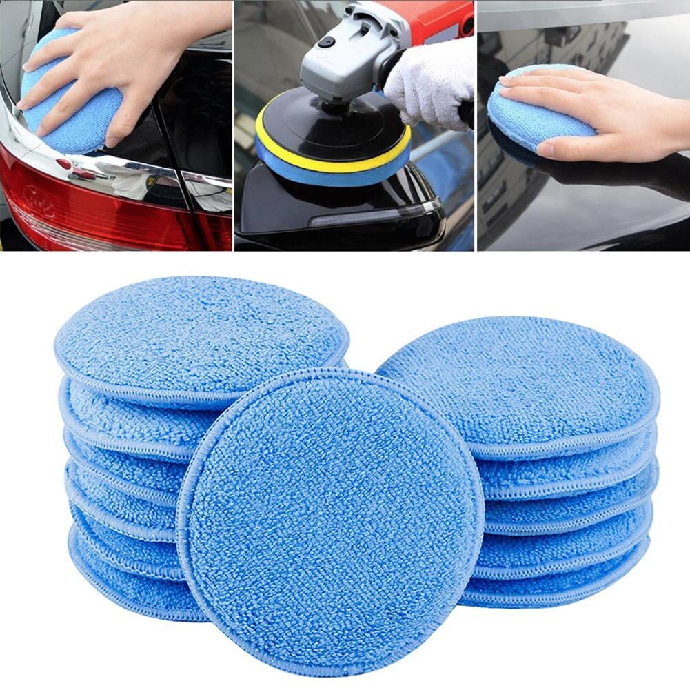 12 stk voks pusse voks skum svamp applikator pads glass skum applikator mikrofiber pusse svamp ren bil voks vehi  m9 f 4