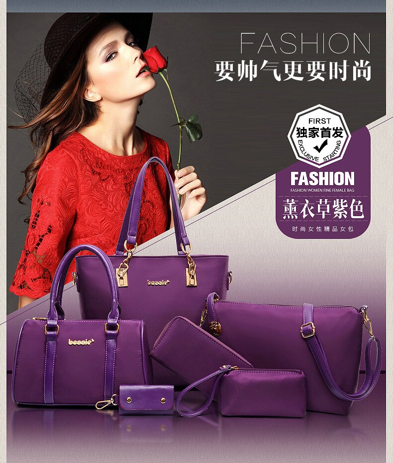 Verkoper Modieuze Vrouw Zak Ilting Vrouw Zak Vrouw Zak Tote Zachte Messenger Bag Key Packet 6 Keer Krachtige