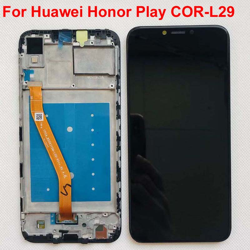 6.3 "Aaa Voor Huawei Honor Play COR-L29 Lcd Display Digitizer Touch Screen Assembly Voor Huawei Honor Play Lcd Originele Lcd + frame