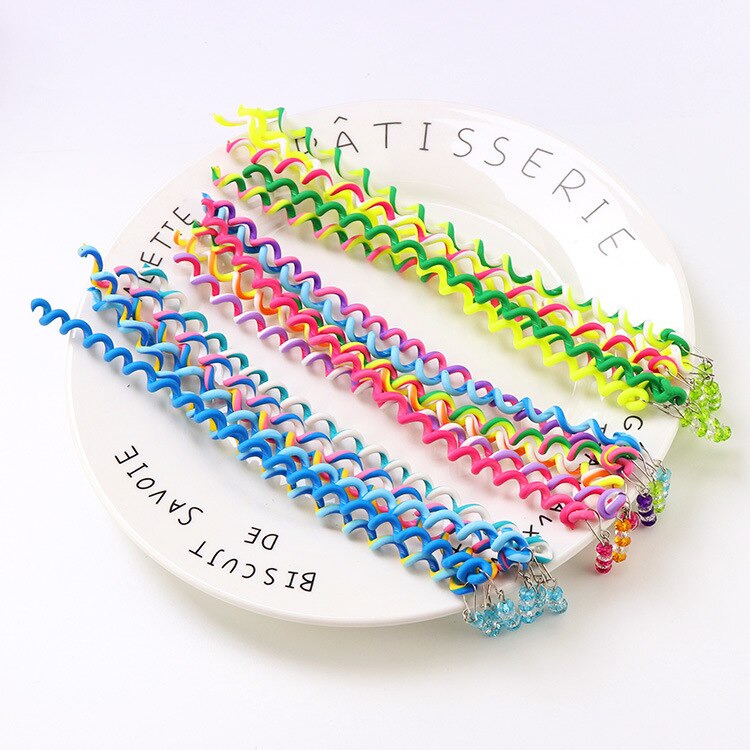 ¡Novedad! Adornos para el pelo de niños, accesorios de rizos para niñas a la , cintas de pelo para chicas adolescentes, diadema de novedad en accesorios 6 uds.