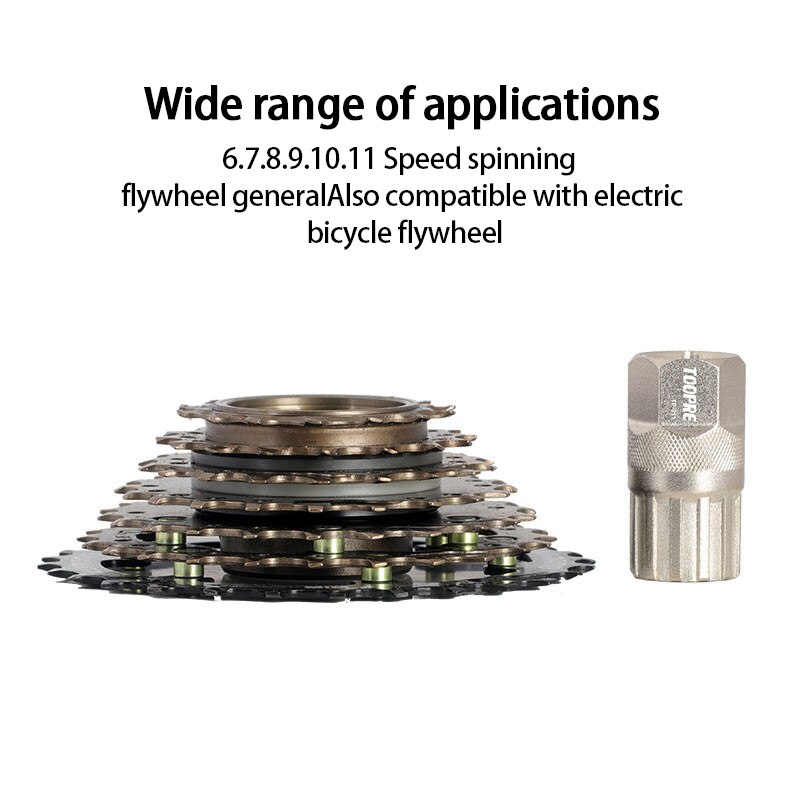 Torque Wrench Socket Mountain Bike Spinning Flywheel Removal Wrench Repair Tool Bike Gear Disassembly Sleeve Cycling Equipment