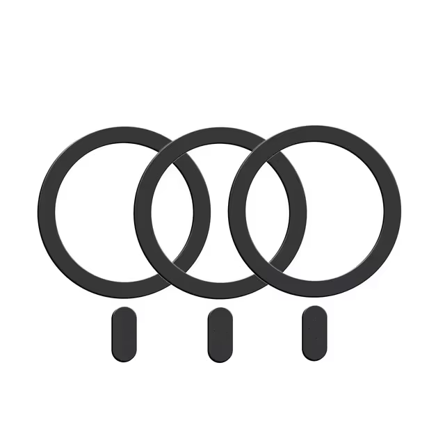 Magnetischer Ring - Universeller Metallaufkleber für Magsafe kabellos Ladegerät & Autohalterung: Gelb