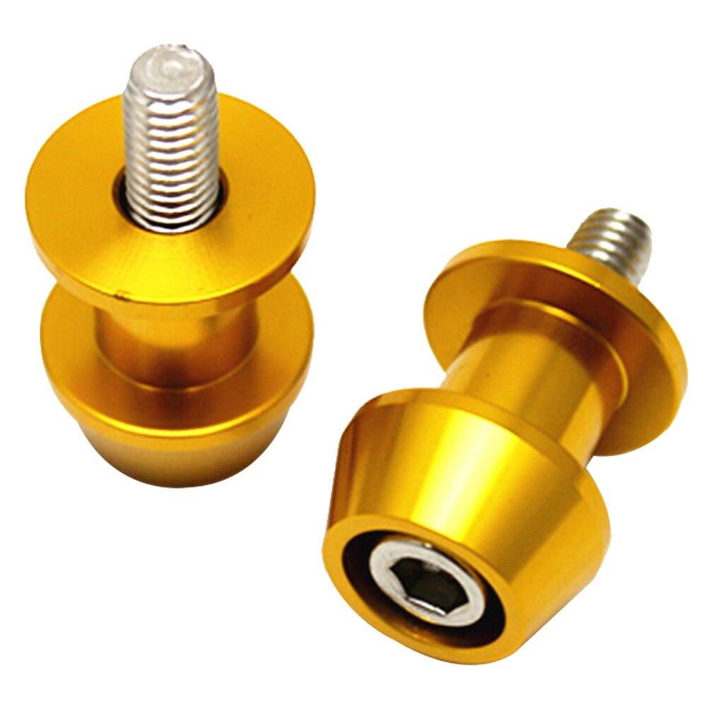 6Mm 8Mm 10 Mm Cnc Billet Achterbrug Spoelen Sliders Stand Schroeven Arm Klossen Auto Accessoires Motorfiets Spoelen Schroef: yellow 8mm