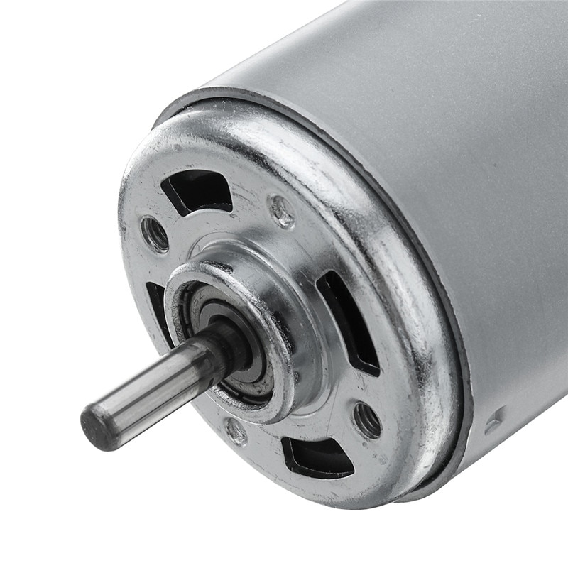 775 DC Motor DC 12V-24V Max 35000 RPM Ball Bearing Large Torque High Power Low Noise Gear Motor Electronic Component Motor