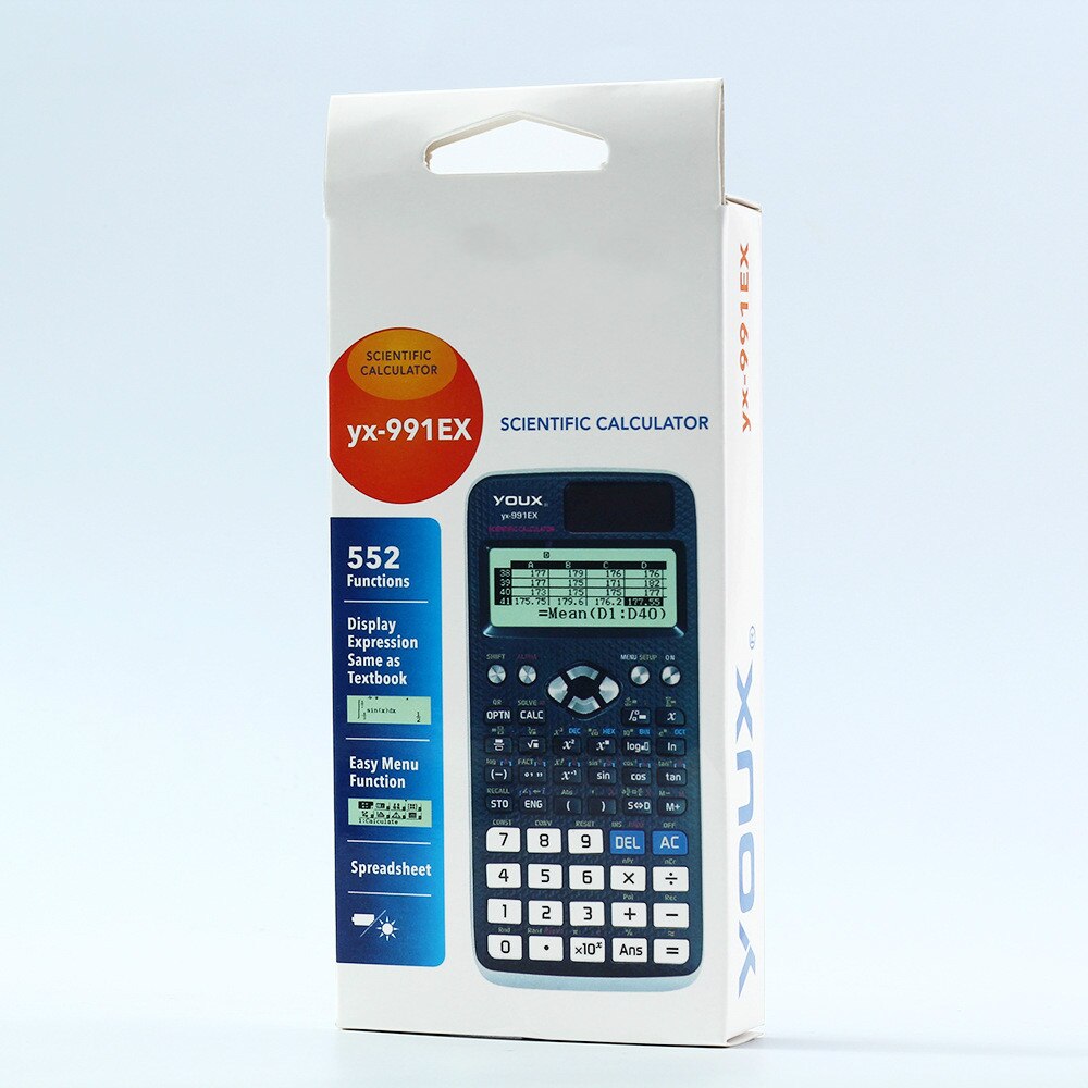 12-digit Scientific Calculator Multifunction Equation Calculator Calculation Tool 991ex Student Office Financial Supplies