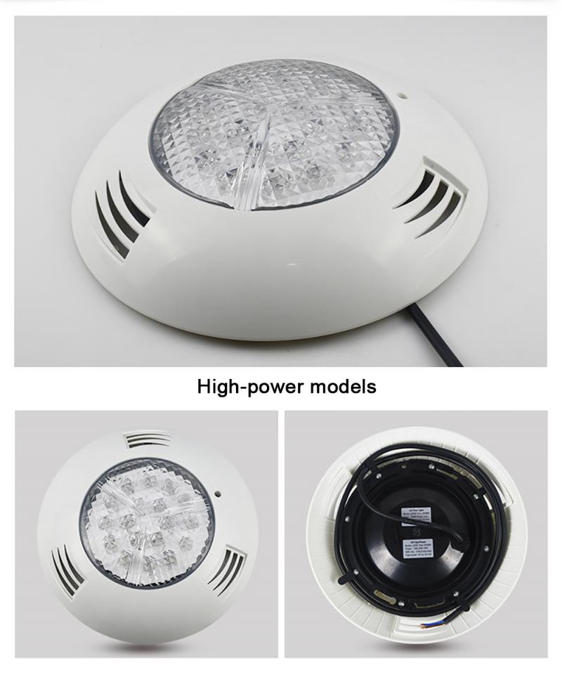 LED Swimming Pool Wall Lamp Colorful RGB Remote Control Stainless Steel Sealed Swimming Pool Wall Lamp 18w Underwater Lamp