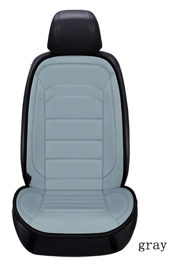 Bil beskyttelsesdæksel opvarmning pad 12v opvarmning bilsæde auto dele auto dele bil sæde dække opvarmede sæder: Enkelt sæde grå