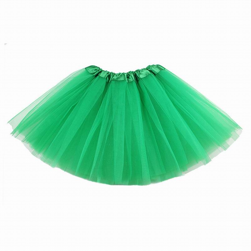 Baby flickor chiffong fluffiga pettiskirts tutu prinsessa festkjolar danskläder tyll tutu balett tjej kjol prinsessa i 2-8 år: Grön