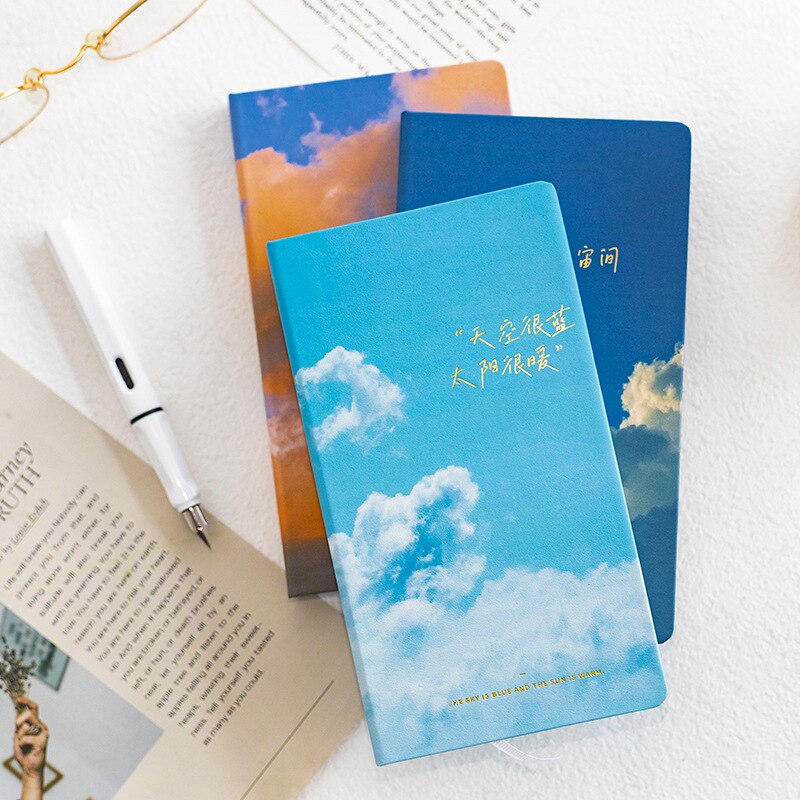 Fly To The Sky Hardcover Daily Weekly Planner Book Portable 2022 Undated Agenda Scheduler Notebook