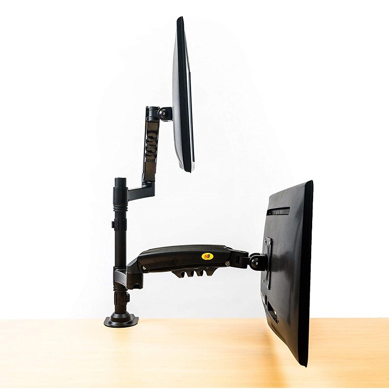 NB North Bayou H160 Stack Monitor Mount Stand Full Motion Swivel Gas Spring Screen Arm for 17&quot;-27&#39;&#39; and 2-9kg Computer Monitor