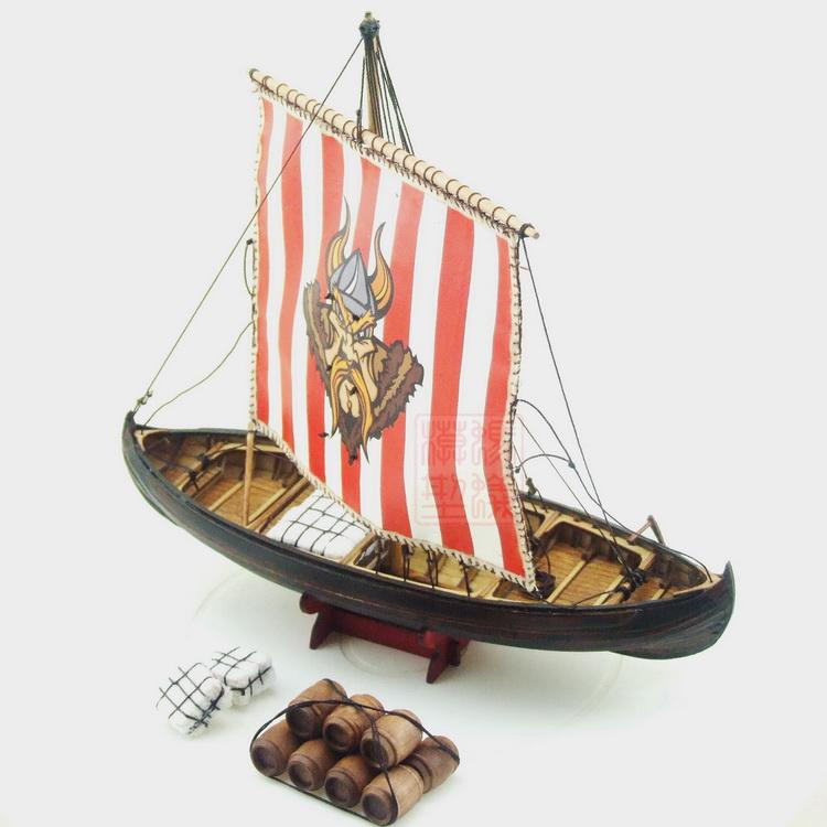 NIDALE-modelo Sacle 1/72, kit de barco de vela de madera clásico del norte de Europa, barcos vikingos, modelo de madera