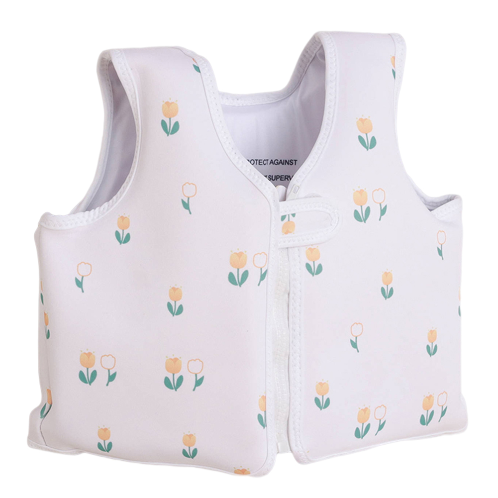 Kids Life Jackets Baby Swimsuit Children Life Vest Inflatable Swim Vest Swimming Aid Buoyancy Clothing Swimming Pool Accessories: light yellow