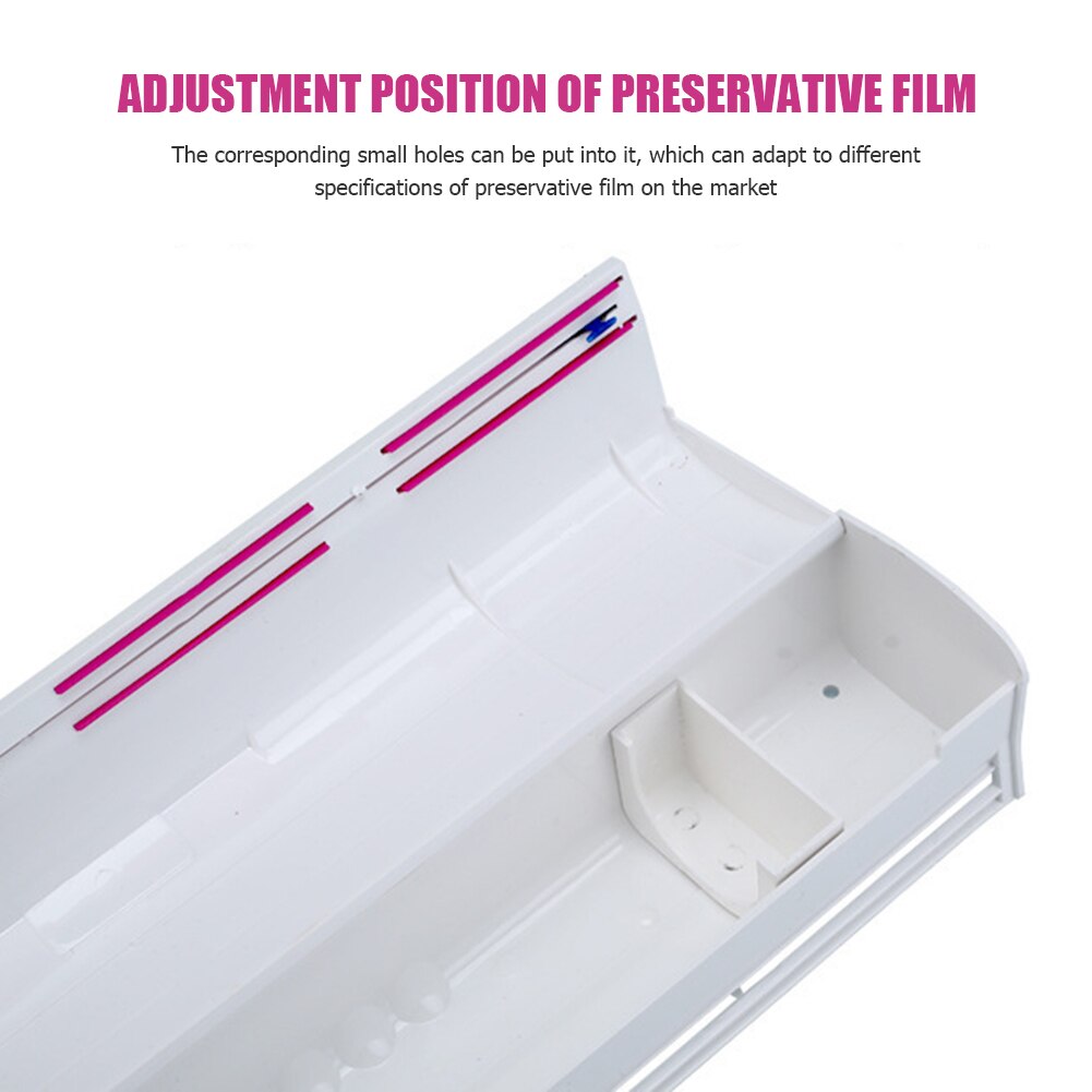 Plastic Film Wrap Cling Dispenser Household Kitchen Supplies Cling Cutting Box Kitchen Food Preservation Film Storage Holder