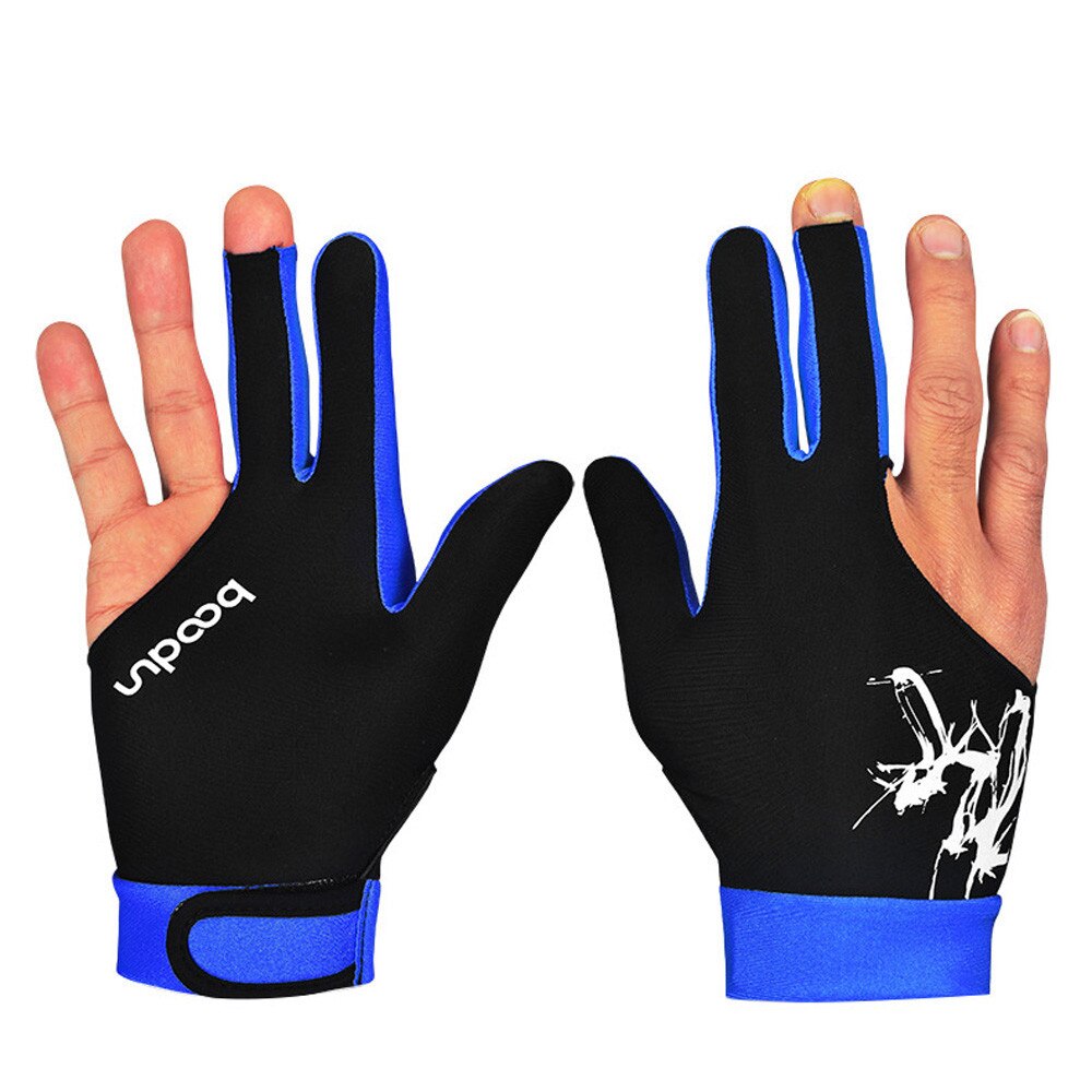 Gants de billard à trois doigts pour hommes et femmes, 1 pièce, convient à la main gauche et droite, accessoires de billard # W5