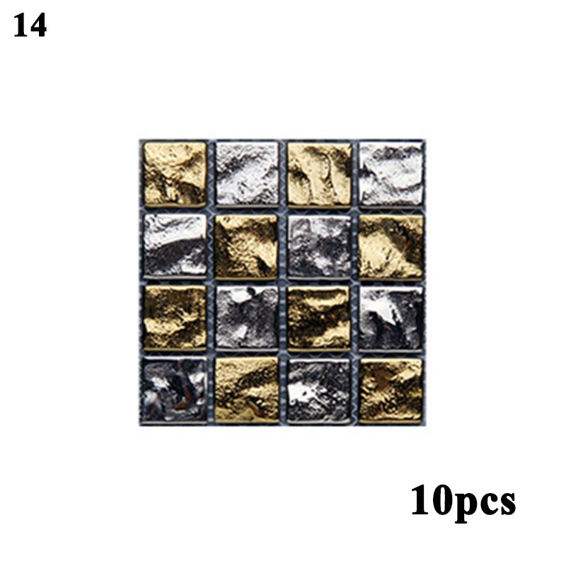 3D Magic Gel Tegels Zelfklevende Mozaïek Tegel Voor Keuken En Badkamer Backsplash Creatieve Baksteen Kristal Behang-1 Vel: 14