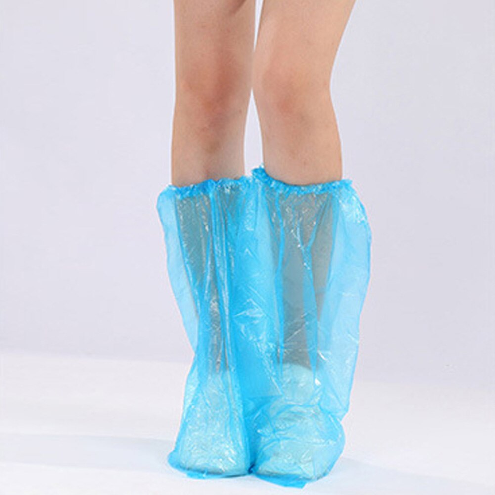 10 Pairs Of Extended Disposable Blue Shoe Covers Waterproof Shoe Covers Rainproof Shoe Covers In stock