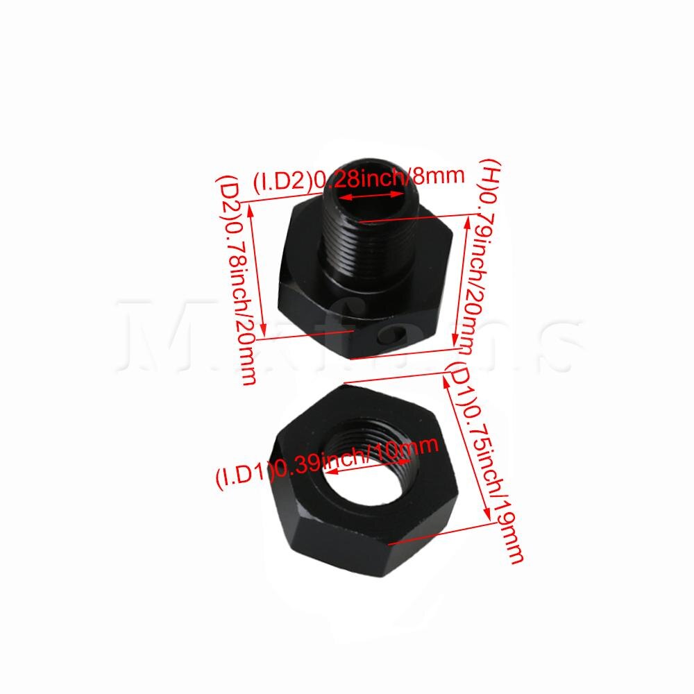 Mxfans 4 Sets EA1015 17mm Wheel Hex Nut Drive Hex Hexagonal Joints for JLB RC1:10 Golden Cheetah Largefoot Car