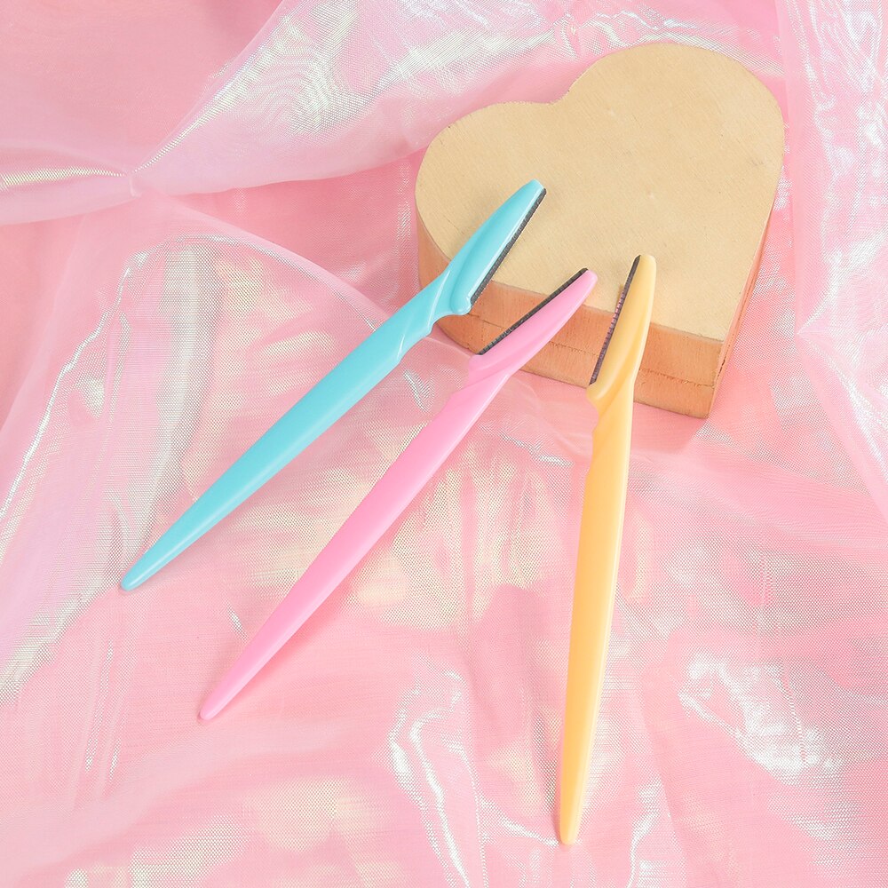 10pcs Eyebrow Trimmer Shaver Razor Eyebrow Shaping Tools Useful Facial Hair Remover Blades Cutter Makeup Shaver Makeup Tools