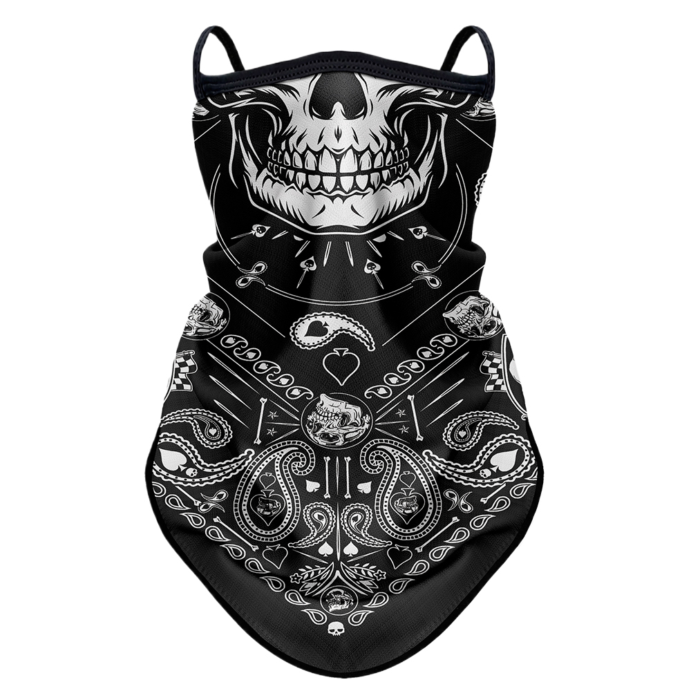 Máscara de protección solar Retro para Moto, pañuelo para la cabeza para motocicleta, Anti-UV para verano, cubierta para la cabeza y el cuello al aire libre, protector facial para montar, diadema deportiva: Verde militar