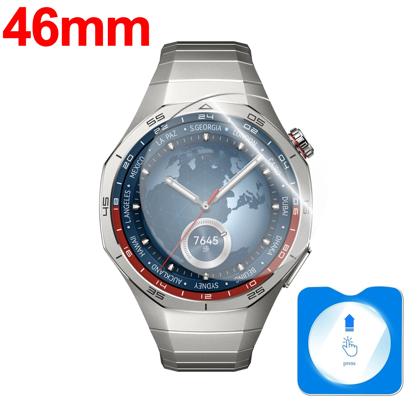 1-5PCS Pellicola in vetro temperato/idrogel per Oneplus Watch 3 Protezione schermo HD antigraffio per Oneplus Watch 3 Accessori per orologi  44